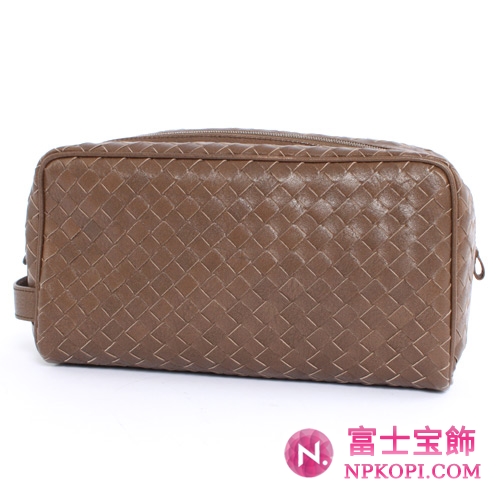 Bottega Veneta/ボッテガ・ヴェネタ カーフレザー ヴィンテージ セカンドバッグ シェーンブラウン 174361V61412802